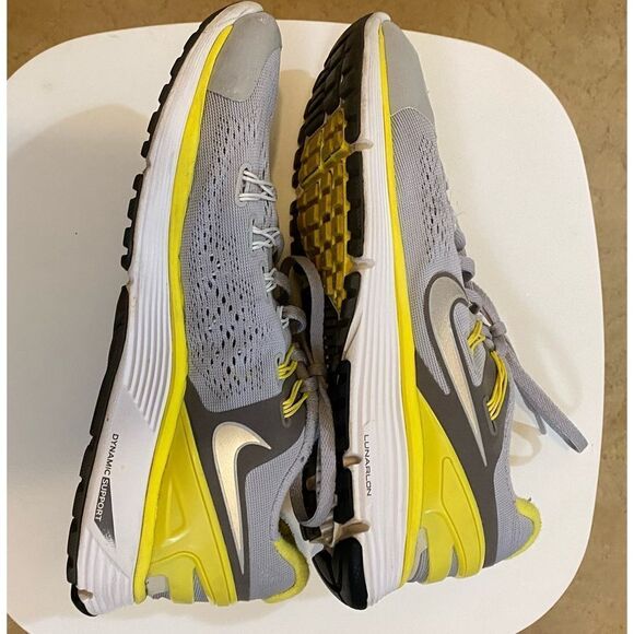 Womens Nike Lunareclipse 3 Running SZ 8.5 Grey Yellow White Sneakers Shoe - Picture 5 of 9